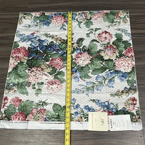 Waverly Designer Series Country House Half Drop Floral Fabric Pattern 660221 - Picture 15 of 16